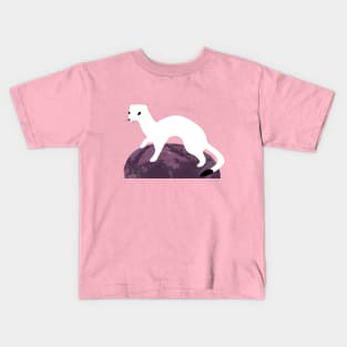 Ermine in winter dress Kids T-Shirt